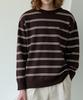 Nod You Minimal Signature Stripe Soft Knit [Brown]