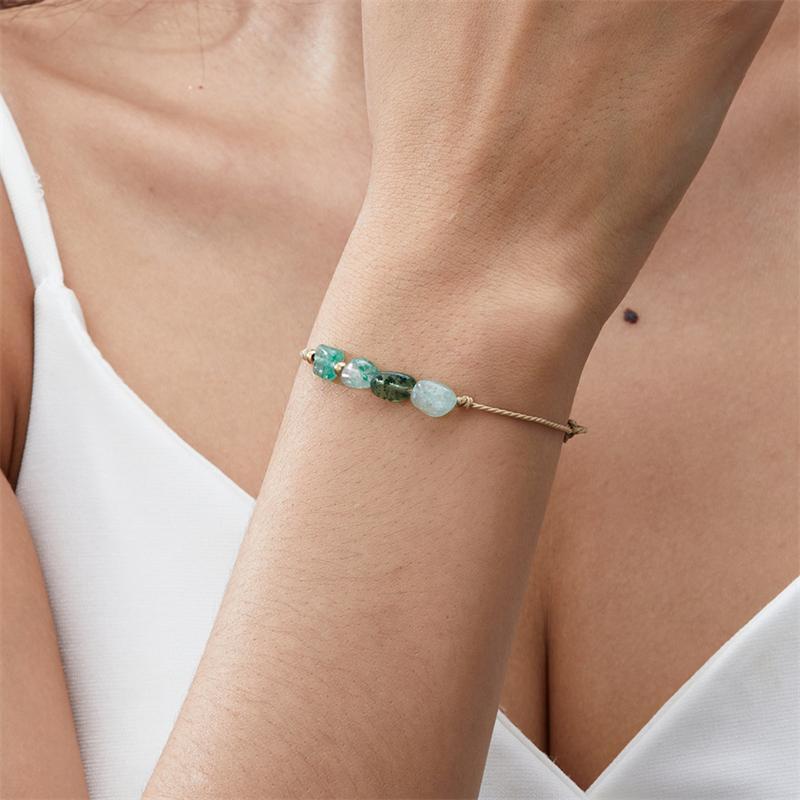 12 Constellation Sign Natural Birth Stone Handmade Bracelet for Women Kids Aries Leo Braid Bracelet  Birthday Gift