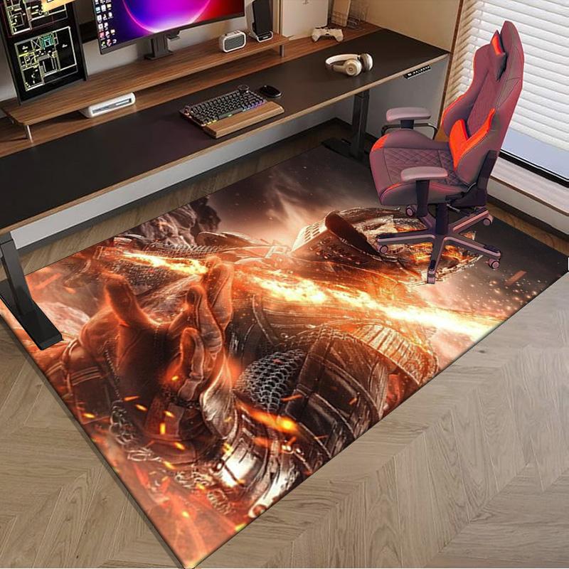 Knightly Crusader Armor Carpet, Chair Rug,Rug for Office Bedroom Living Rooms, Doormat Decor Fan Gift Christmas Gift