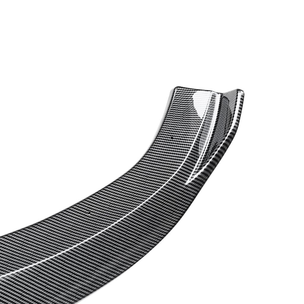 CARIG W205 Front Spoiler for W205 ABS Carbon Front Lip Exterior Front Aero Car Accessories Mercedes-Benz C-Class 2015-2018 Sport, Fiber-Look Spoiler,