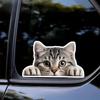 2 Pack 15x8.5cm Peeking Cat Funny Waterproof Vinyl Car Decal Exterior Decor Accessories for