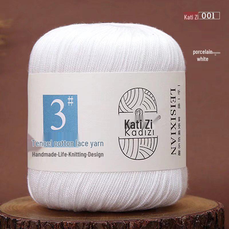 Mercerized Cotton Lace Yarn No. 3: DIY Hand-Knitted Crochet for Children - Spring/Summer Sweater & Coat - Free Shipping