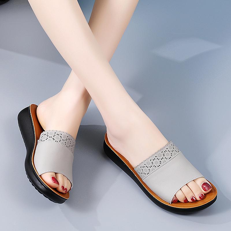 Női nyári divat vastag talpú megemelt papucsok otthoni papucsok alkalmi papucsok