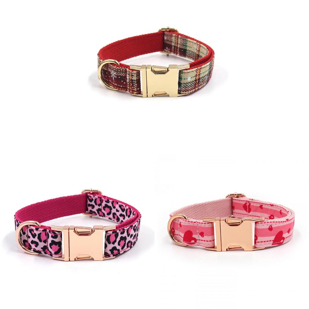 Hunde Halsband mit Aufdruck und sicherer Schnalle für Mode und Weihnachtsfeier