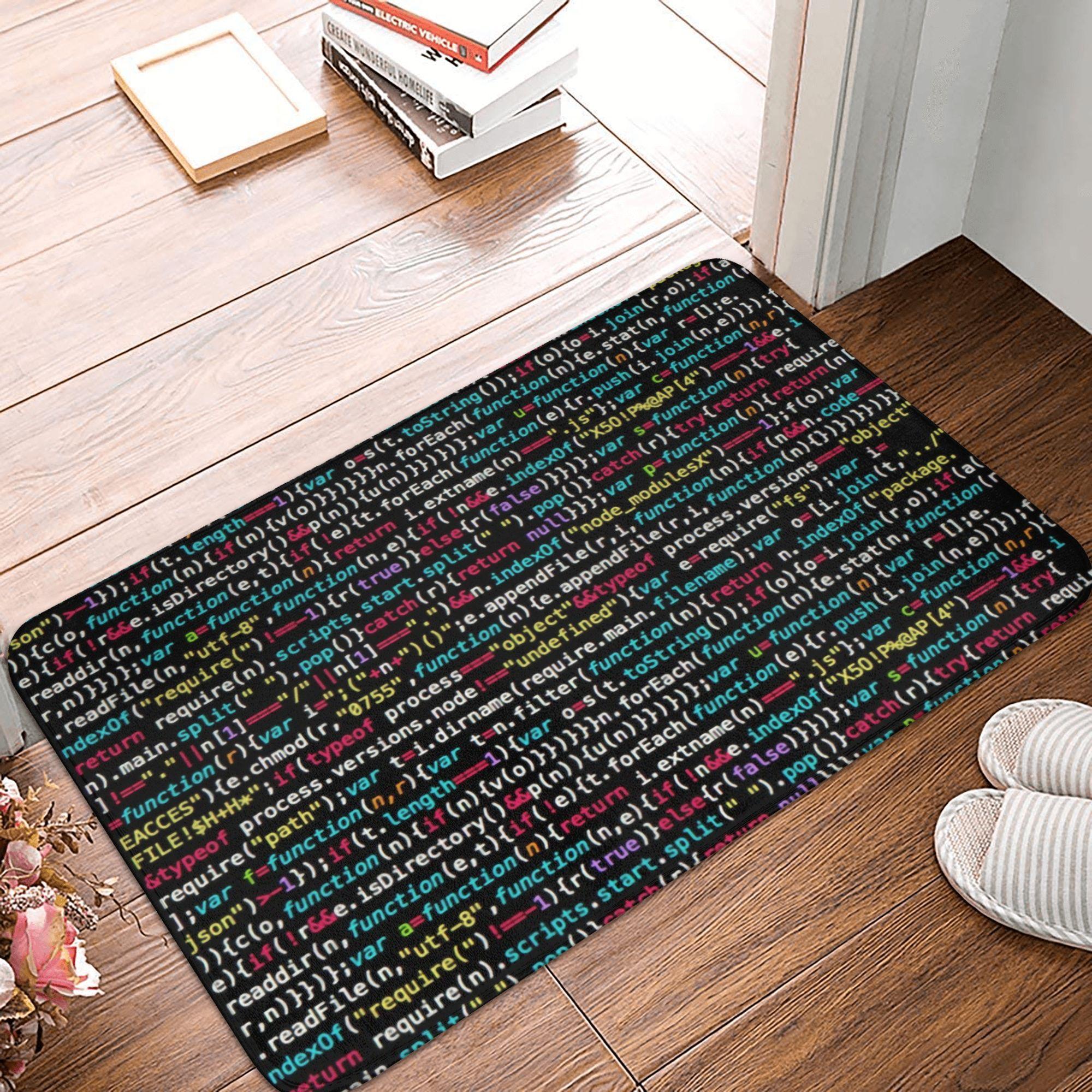 

Reboot Blue Computer Circuit Board Floor Door Kitchen Bath Mat Anti-Slip Outdoor Cpu Doormat Toilet Entrance Rug Carpet Footpad 40x60cm