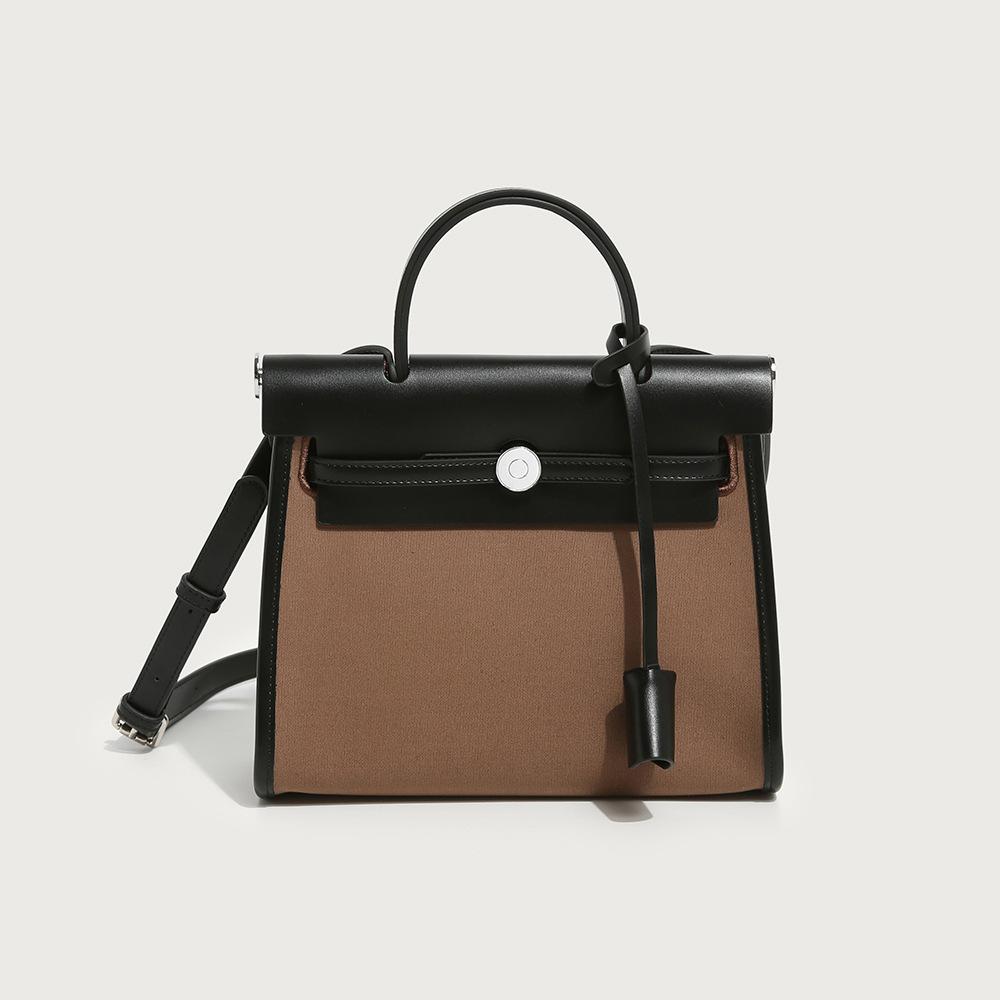 Premium bag canvas Kelly bag handbag