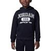 Sweatshirt Sport Fleece Lined Print Pullover Hooded Black Children Aged 3 7 Years Old HV1564-010