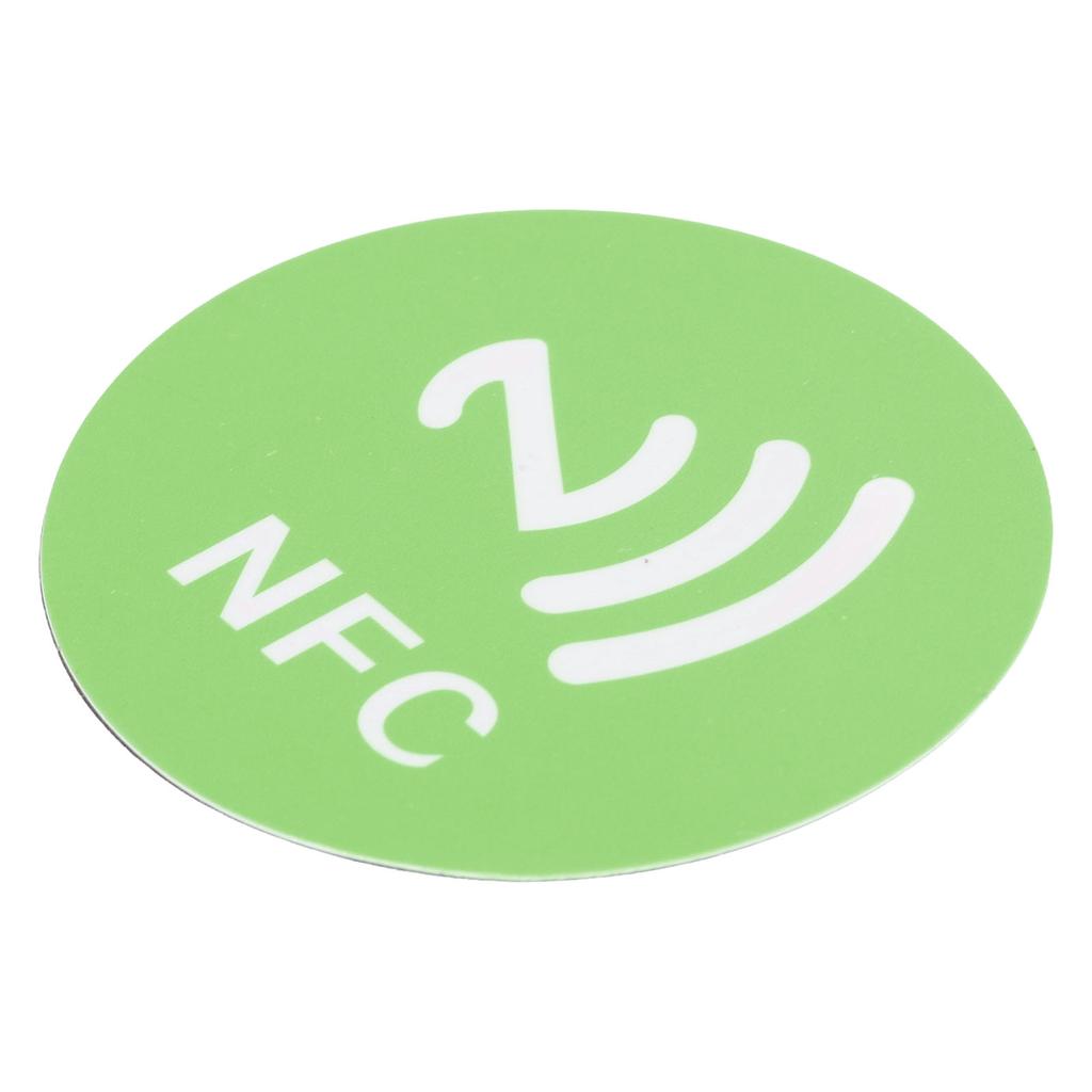20PCS NFC Stickers Compact Portable Interference Resistant Rewritable CUID NFC Adhesive for NFC Enabled Devices Green