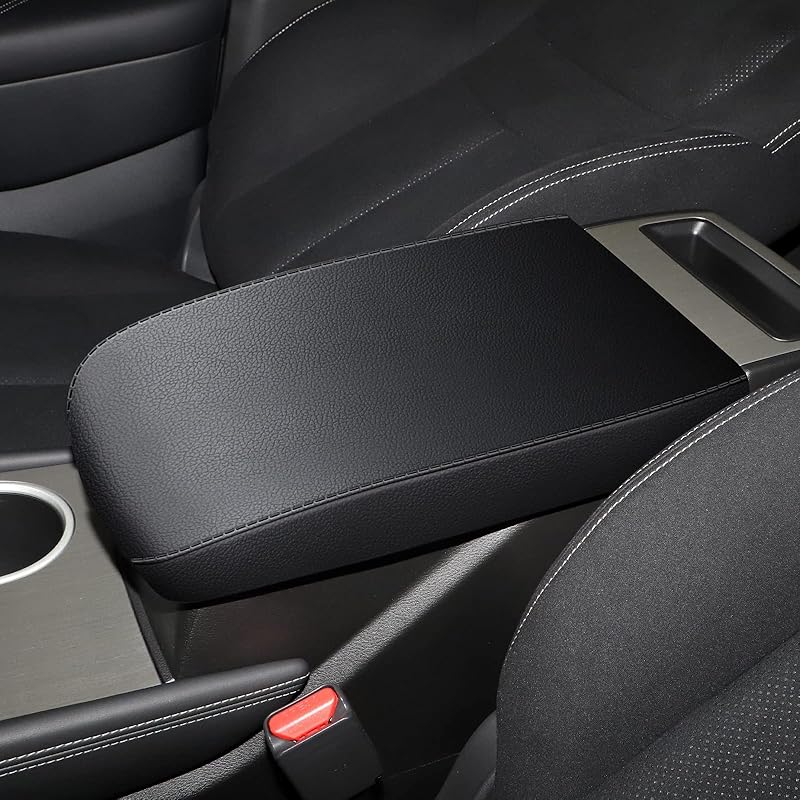 AOMSAZTO Black Armrest Covers for Nissan Murano 2015-2023 Console Pad for Murano 2015-2024 Nissan Murano