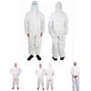 Nonwoven Protective Suit With Blue Tape And Zipper Closure For Dust Spray Painting And Farming Tasks