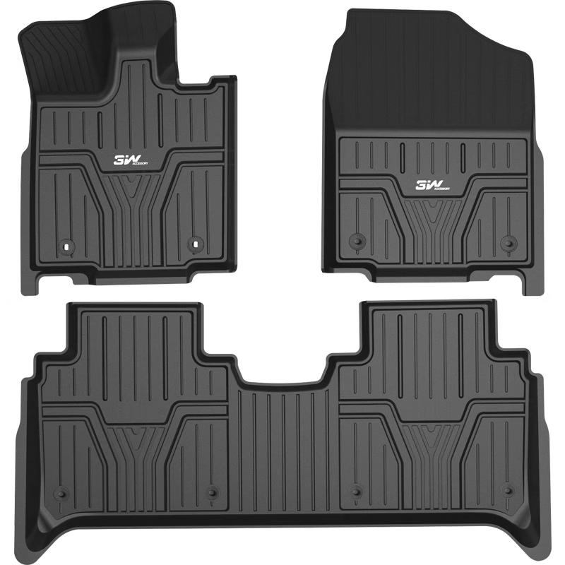 3W Honda Accord 10th Gen TPE Floor Mats 10th Gen Accord 2018-2022