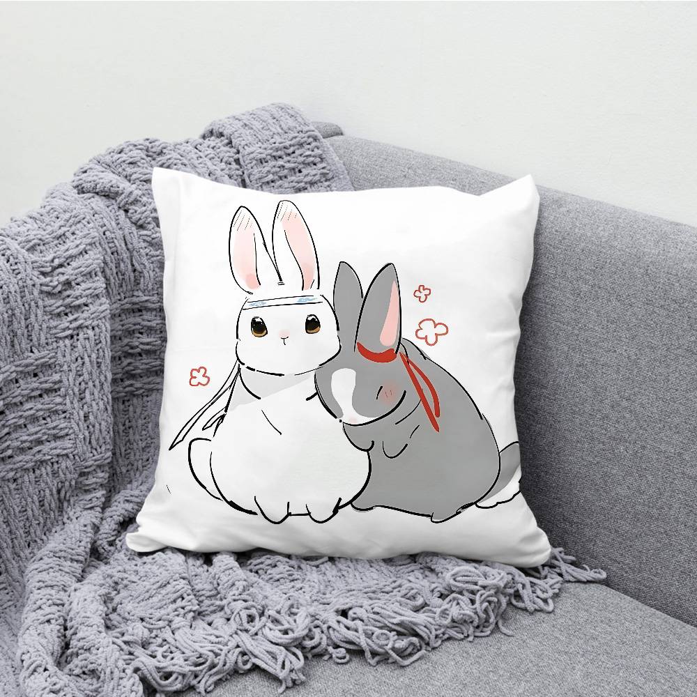 Mo Dao Zu Shi Pillow Case Print Polyester Fiber 40X40 cm Home Sofa Throw Cushion Cover Decoration