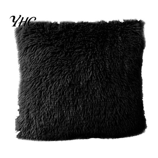 Warm Soft Fluffy Throw Pillow Case Cover Cushion Home Bed Sofa Car Decoration