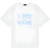 We11Done Letter Print Logo Embroidered Ribbed High Street Crew Neck Drop Shoulder Short Sleeve T-Shirt Men T-Shirts White WD-TT2-24-760-U-WH