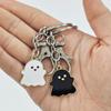 Ghost Metalväska Plånbok Chaki Vänskap Par Nyckelring Nyckelhållare