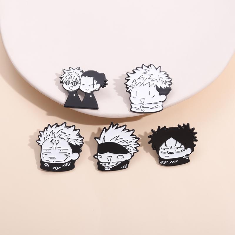 Cartoon Anime Characters Enamel Pins Custom Q Version Image Brooches Lapel Badges Cartoon Punk Jewelry Gift for Friends