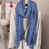 95*195cm Lightweight Summer Scarf Light Shawl Wrap Linen Feel Scarves For Women Sunscreen Shawl