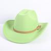 Populaire Europese en Amerikaanse mode OL-stijl one-word cowboyhoed heren- en dameshoeden high-end tophoed jazzhoed vilten hoed