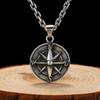Classic Nordic Style Compass Pendant Necklace Men's Personality Charm Trend Fashion Supplies Birthday Gifts