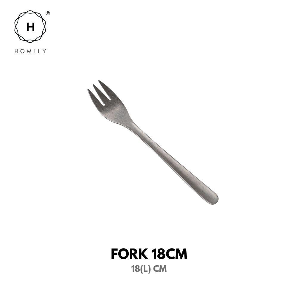 Homlly Tonii Flake Texture 304 Stainless Steel Spoon Fork Knife Cutlery Set (X4PCS)