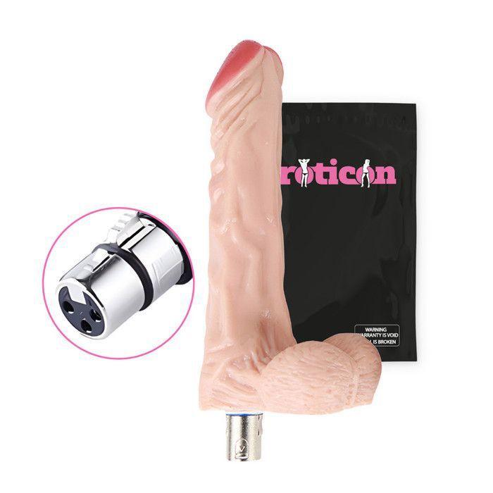 Gode - Eroticon - Réaliste - 16,5 CM - Usage vaginal et anal - Connecteur 3XLR