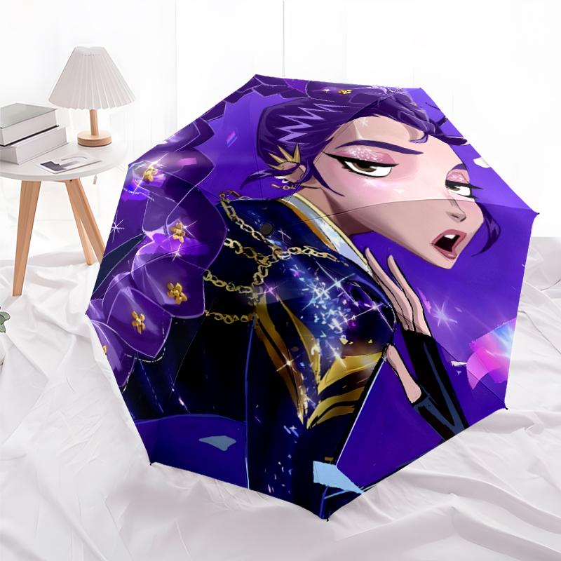1pc KPop Demon Hunters RUMI3 Umbrella, Sun Protection, And UV Shielding. It Has Eight Sturdy Ribs for Outdoor Use And Perfect Gift