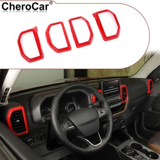 4X Air Conditioner A/C Vent Outlet Frame Cover Trim for Ford Bronco Sport 21+