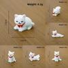 Cute Micro Cat Landscape Resin Ornament With Bow Tie Design For Home Decoration