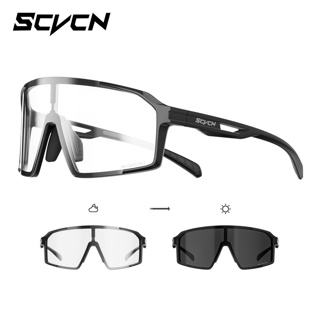 SCVCN Modische Sonnenbrille für Herren Radsportbrille UV400n Damen Fahrbrille MTB Rennrad Sportbrille Laufen