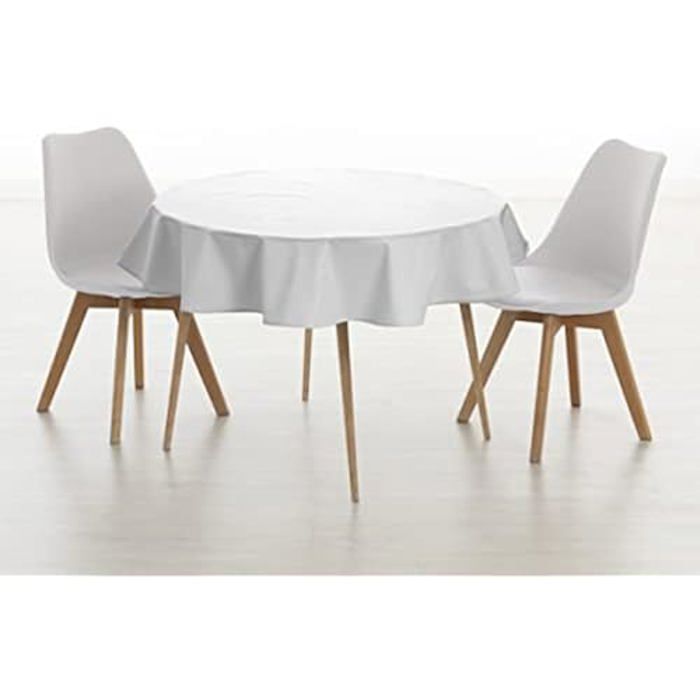 Nappe ronde - belum - diamètre 100 cm - 100% coton résiné - imperméable - anti-taches