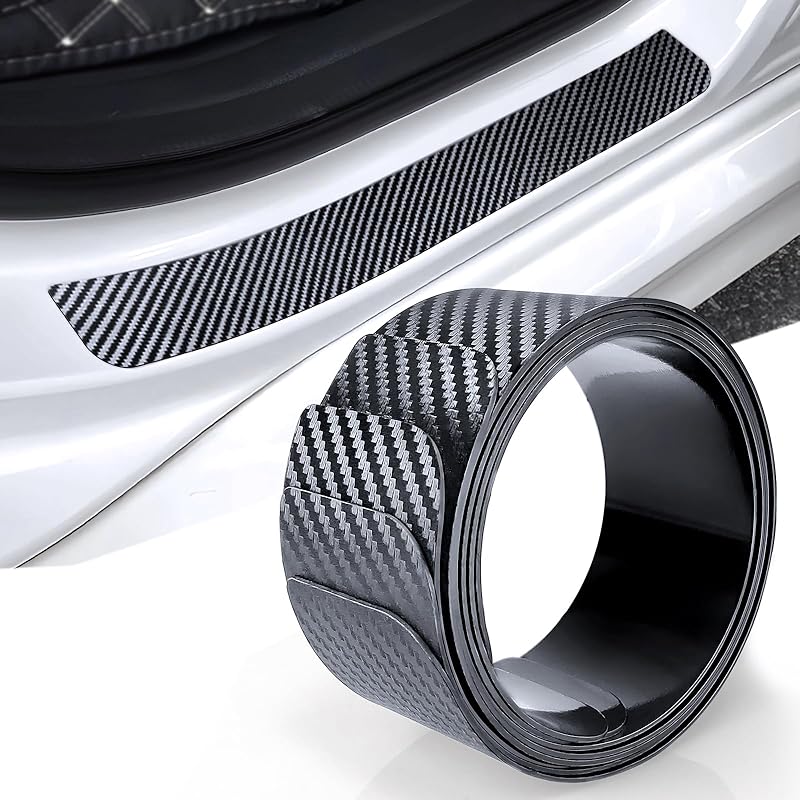 No Adhesive Magnetic Car Door Sill Protector, Anti-Scratch Carbon Fiber Door Entry Guard, Universal Door Threshold Protector Cover Fits For Most