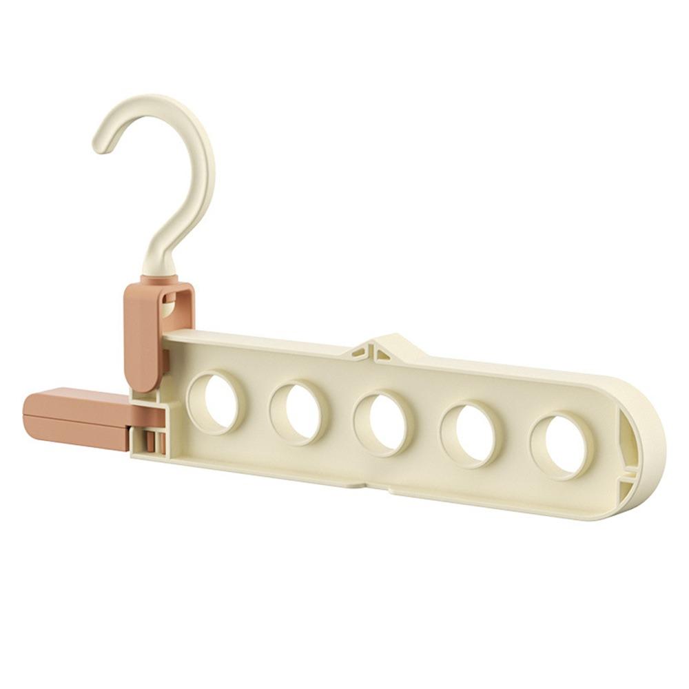 

Foldable Clothes Drying Rack Multifunctional Clothes Hook Home Wardrobe Accessories коричневий