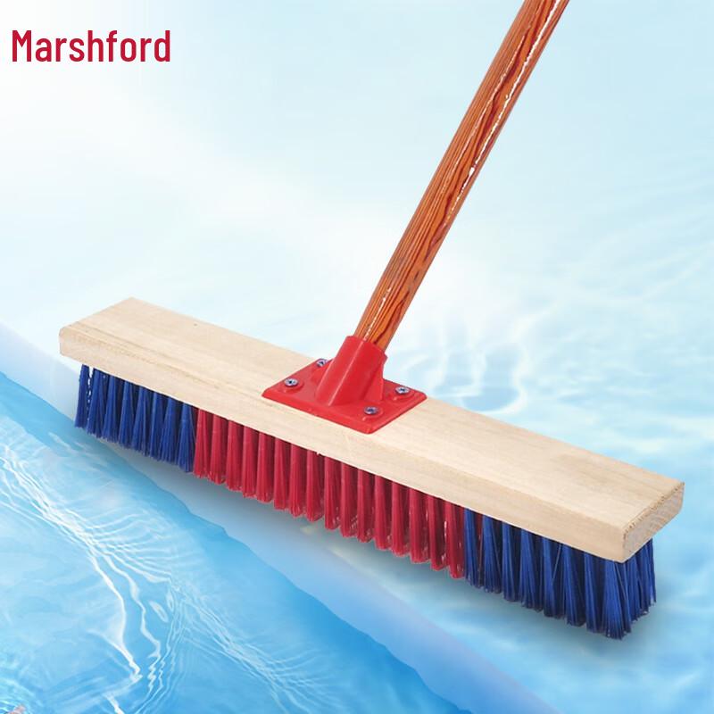 Mashifu Long Handle Hard Bristle Floor Scrub Brush 40cm