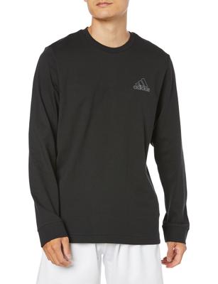 EAQ96 Long Sleeve Tiro Long Sleeve Graphic Black T-Shirt, T-Shirt, Men's, (II3581), J/XL