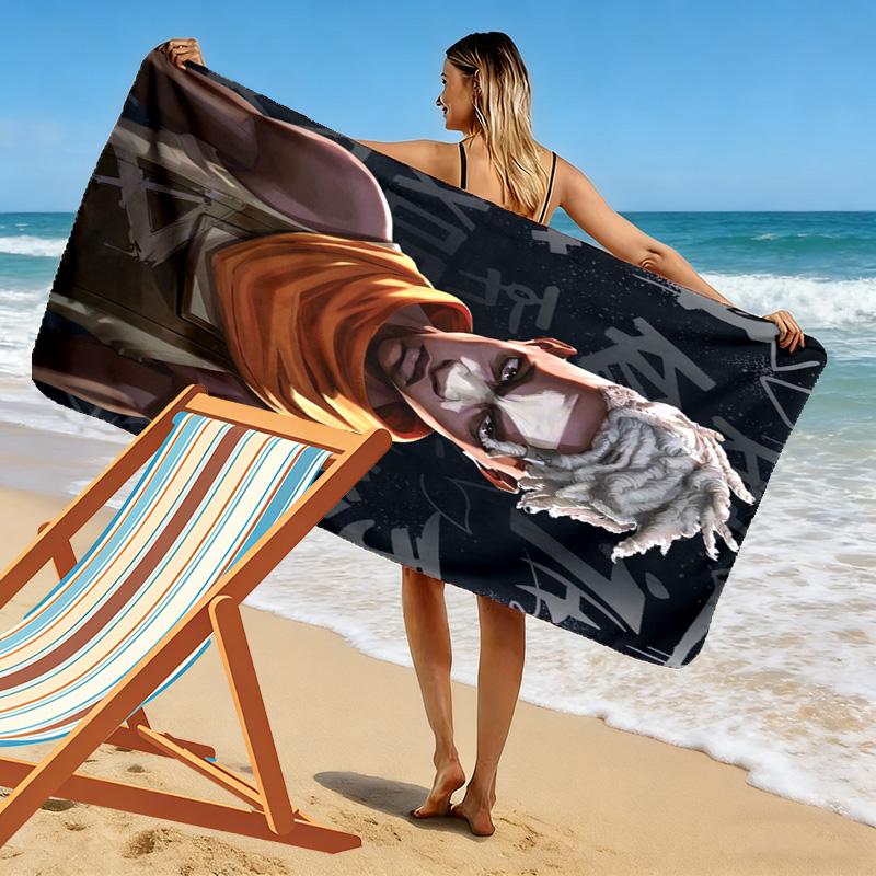 Ekko Arcane 2D Flat Print Beach Towel, Large Soft Quick Dry Towel for Beach Camping SwimmingSSTJ0917070