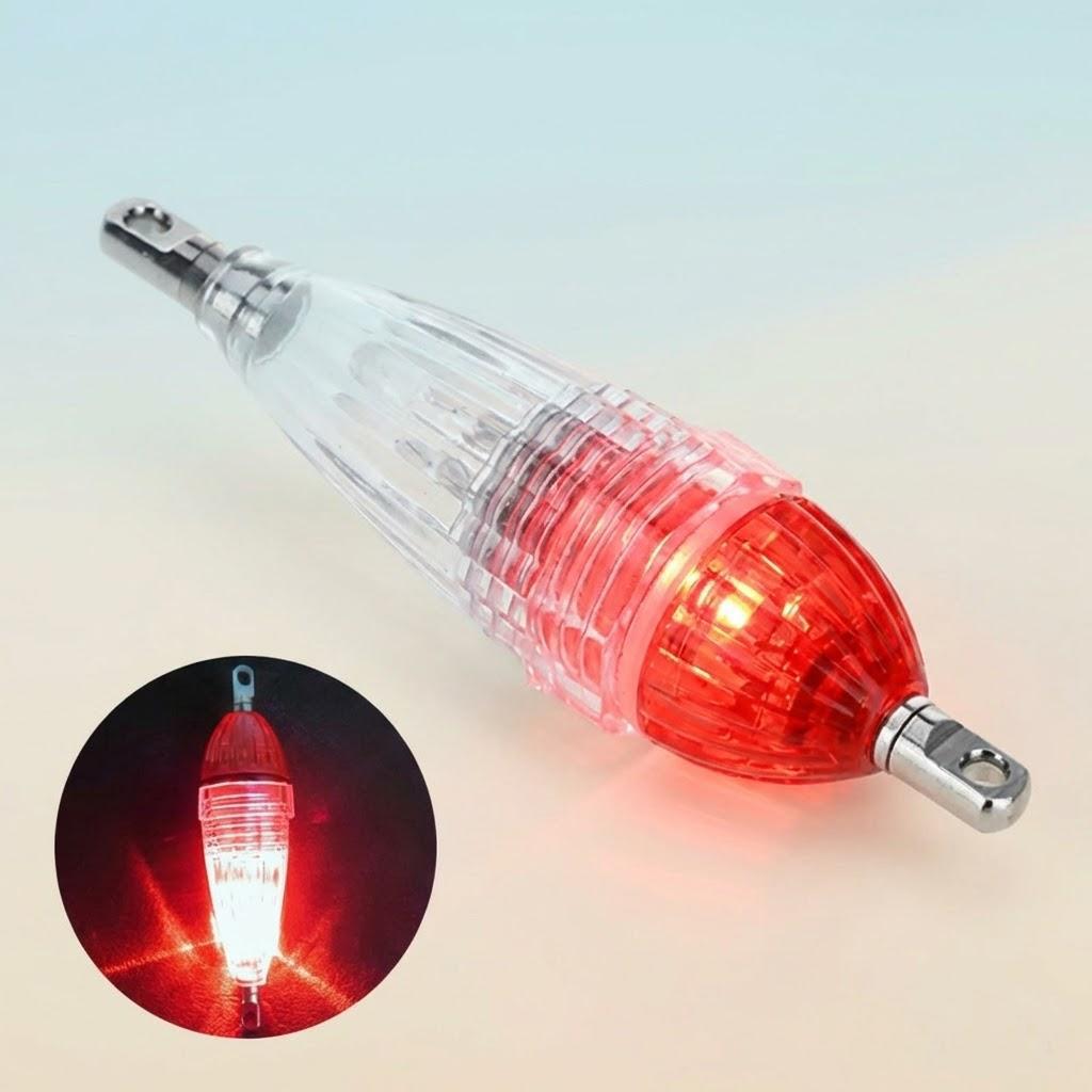 Professional Rust Solid LED Flashing Lure Light Bait Fishing Lights Outdoor Night Day Fishing Tool Accessories красный