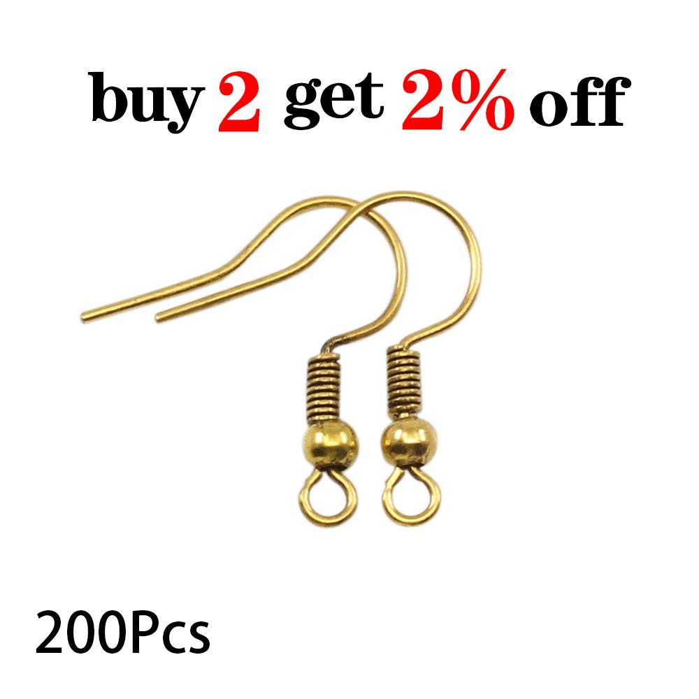 100-200pcs/lot 20x17mm Earring Findings Ear Clasps Hooks For DIY Jewelry Making Accessories Iron Hook Ear wire Jewelry Supplies