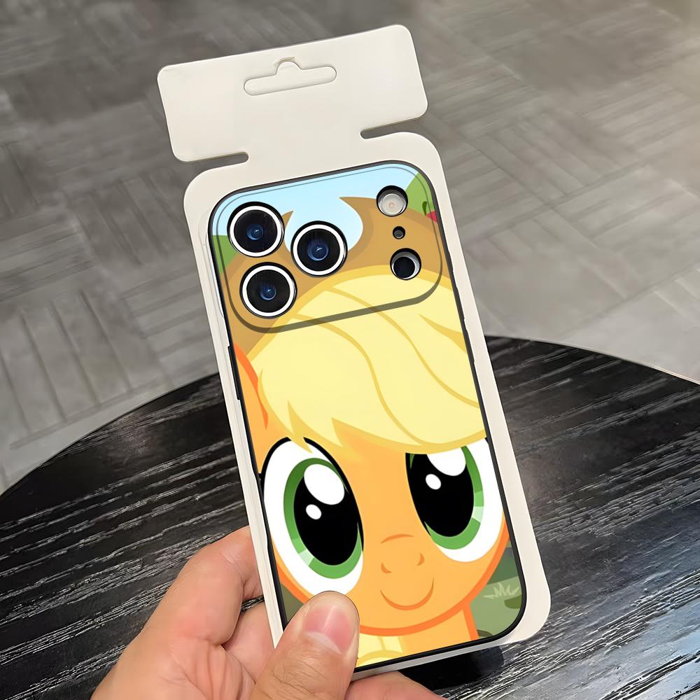 Anime M-My L-Little-P-Pony Cute Phone Case For IPhone 17 Air 16 E Pro Max 15 14 13 Mini 12 Pro 11 Max Plus Black Soft Shell