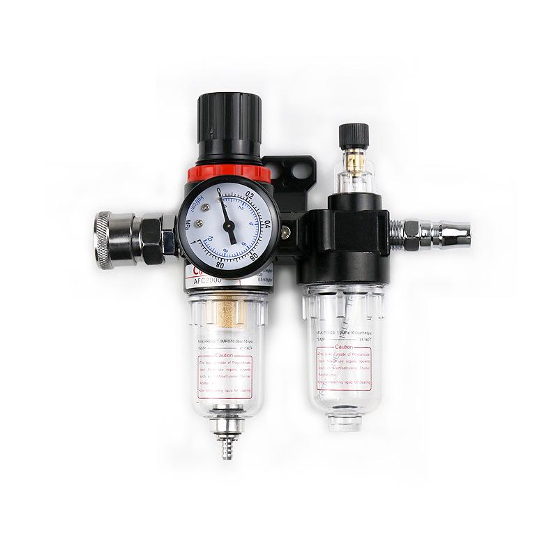 Processore Sorgente d'Aria AFC2000: Separatore Acqua-Olio con Scarico Automatico, Filtro Aria e Regolatore di Pressione