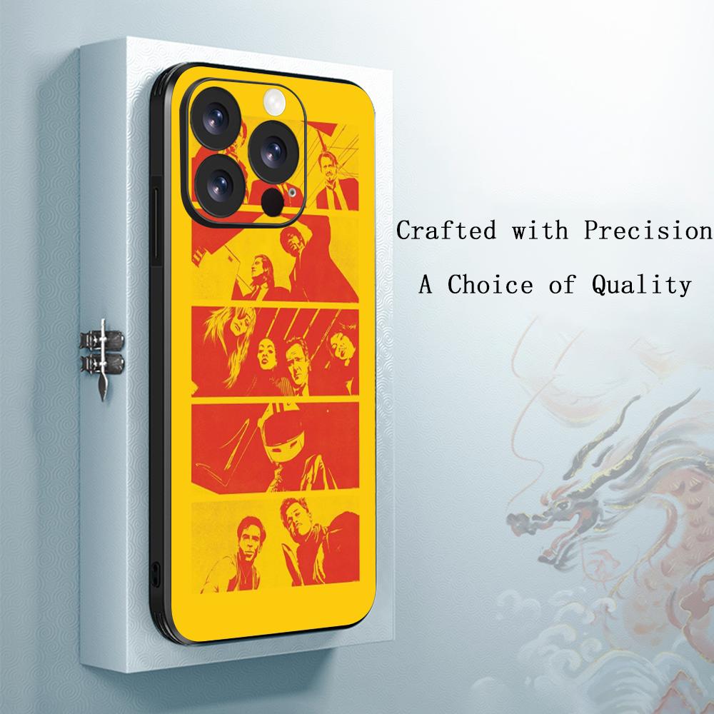 

Чехол для телефона Kill Bill Gogo Yubari pattern Для iPhone 17 16 16e 15 14 13 12 Plus Mini Pro Max Мягкий черный Ударопрочный чехол iPhone17