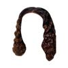 Women'S Short Curly Hair Mixed With Golden Headband Suitable For Women'S Wigs Blonde Wig Small Curly Hair Black Brown