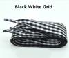 2,5 cm Britischer Stil Gitter Schnürsenkel Damen Herren Druck Sport Lässig Basketball Schwarze Weiße Schuhbänder