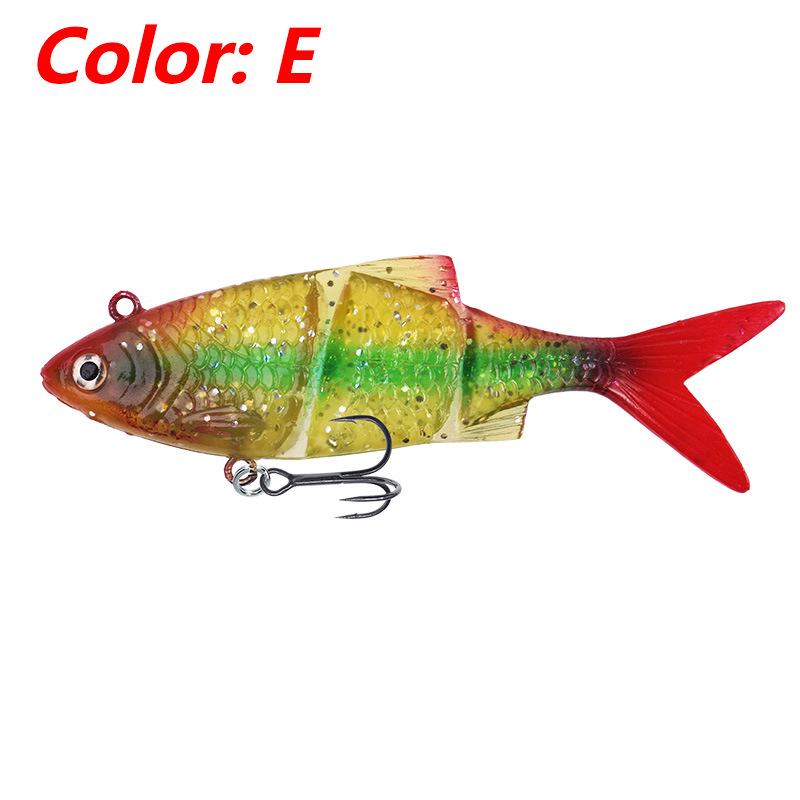 12cm/31g Multi-Section Bionic Soft Fish Lure for Long-Cast Sea Fishing 12cm/31g