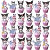 Kuromi Black Rice Theme Party Decor Set: Flags, Balloons, Cake Inserts
