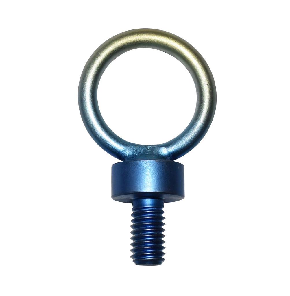 64 titanium Round hole for securing head inch spiral Fits screw holes in dams and reefs Recommended for anchor piton fishing Iridescent anodizing 3/8