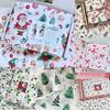 10 Feuilles Papier de Sydney Frotté à la Main Imprimé Feuille Papier de Soie Noël Anniversaires de Noël
