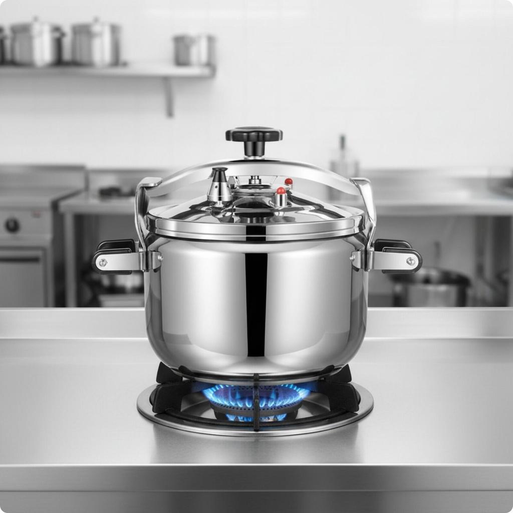 304 Stainless Steel Pressure Cooker Non-Electric with Locking