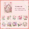 Flowers Are in Good Place Series Vintage Floral Landscape PET Sticker Creative DIY Journal Material Collage Scrapbook Stationery