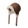 Winter Insulated Windproof Fleece Cap For Casual Wear And Skiing