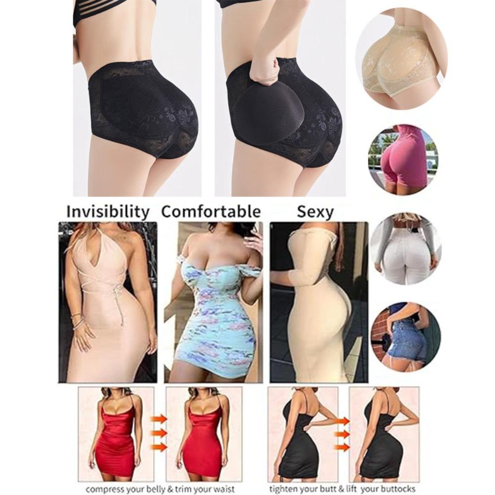 High Waist Padded Butt Underwear Seamless Women's Push Up Shaper Hip Shapewear Panties  Women